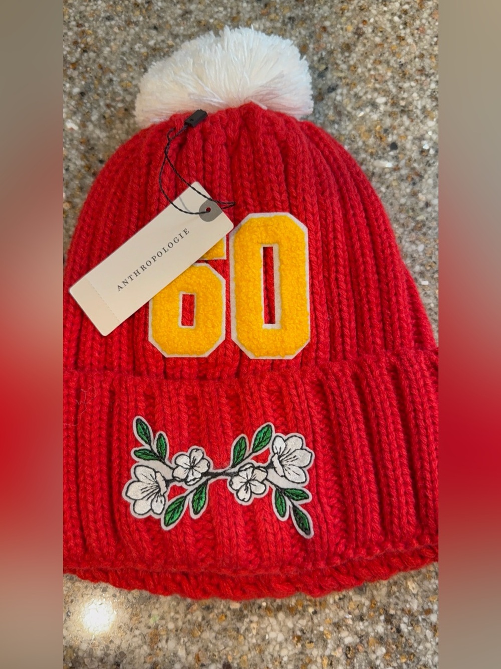 Anthropologie Wild Collective Game Day Floral Beanie - Picture 3 of 6